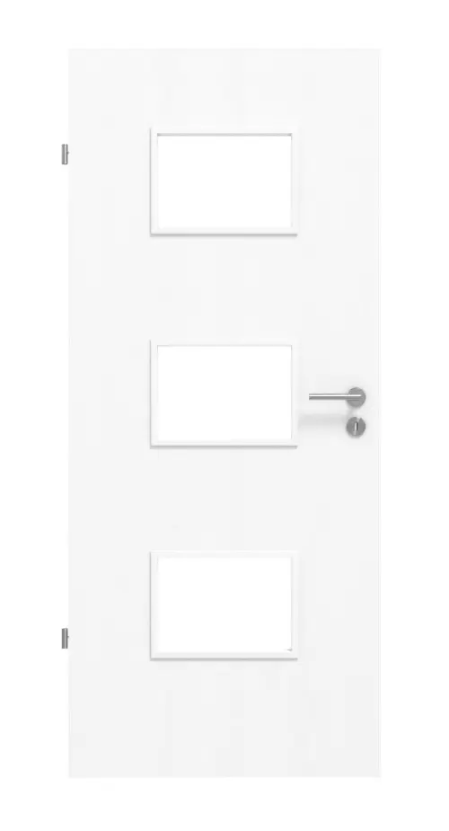 Widok frontowy jesion biały ES 242 Typ LA-3Q PortaLit drzwi pokojowe - Westag & Getalit