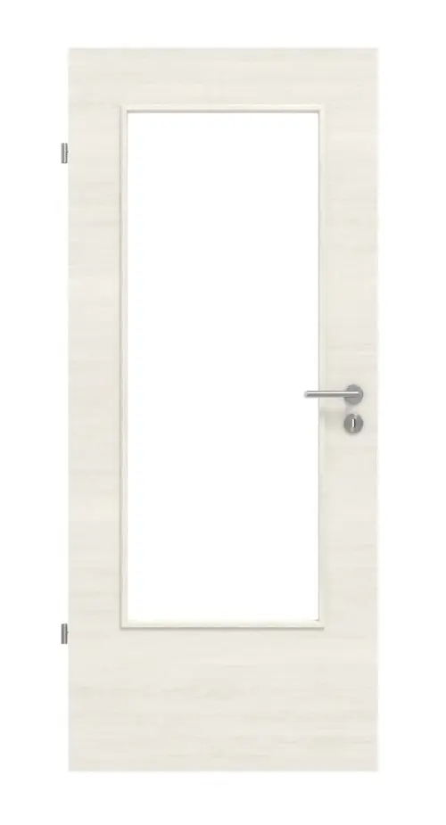 WESTAG drzwi wewnętrzne sosna biała Cross PIC 230 PortaLit CPL z przeszkleniem LA-DIN