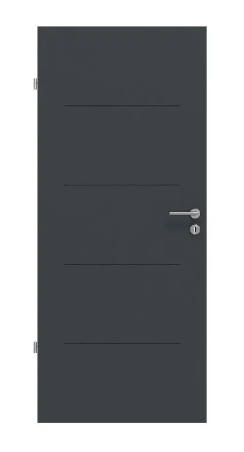 Widok frontowy Signum 14 Basic lakier antracyt RAL 7016 drzwi wewnętrzne - Huga