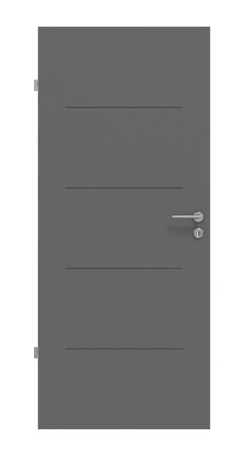 Widok frontowy drzwi wewnętrznych Huga Signum 14 Hygge szary RAL 7037 Lack Concept