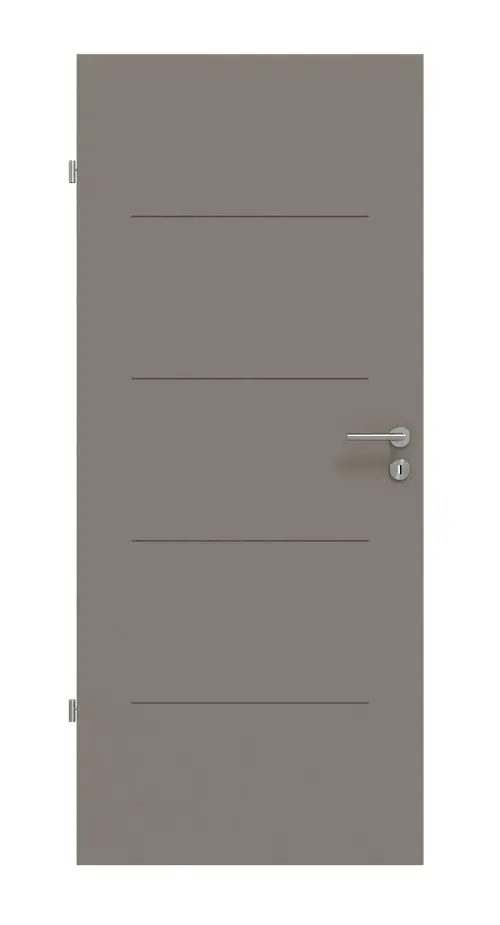 Widok frontowy modelu Signum 14 Basic lakier taupe (kolor ciemnoszaro-brązowy) RAL 7048 drzwi wewnętrzne - Huga