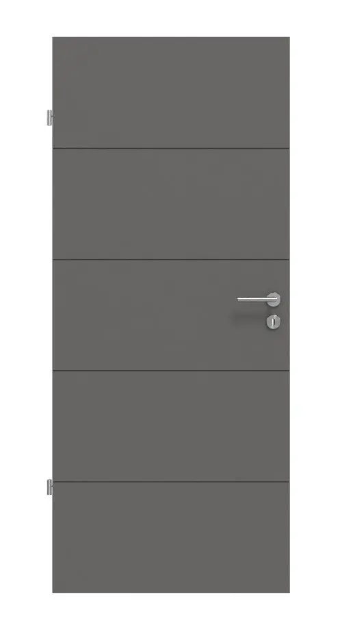 Widok frontowy drzwi wewnętrzne Huga Signum 15 Hygge szary RAL 7037 Lack Concept