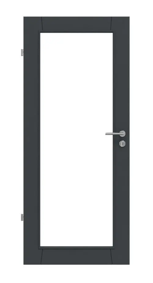 Widok frontowy modelu Signum 20 LA 27 Basic lakier antracyt RAL 7016 drzwi wewnętrzne - Huga