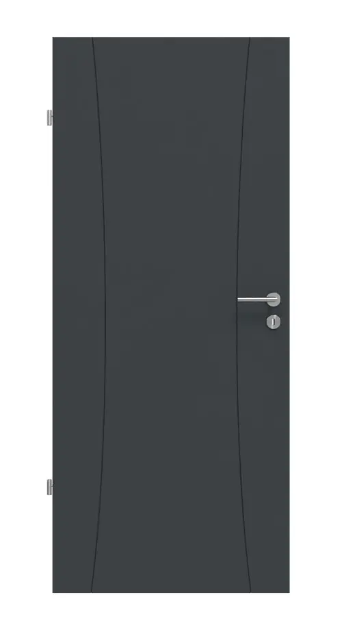 HÖRMANN Drzwi wewnętrzne Groove 20, lakier antracyt szary, DesignLine