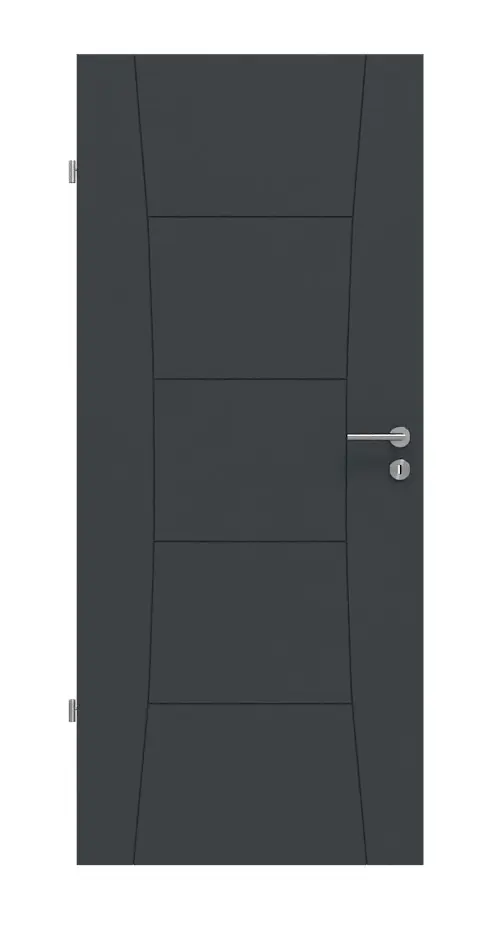 HÖRMANN Drzwi wewnętrzne Groove 22 antracytowe szare lakier DesignLine