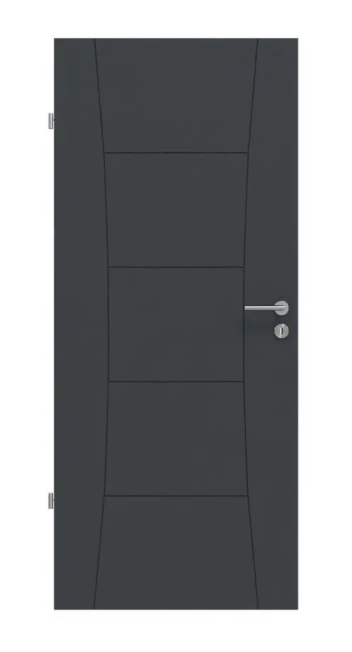 Widok frontowy Signum 22 Basic lakier antracyt RAL 7016 drzwi wewnętrzne - Huga
