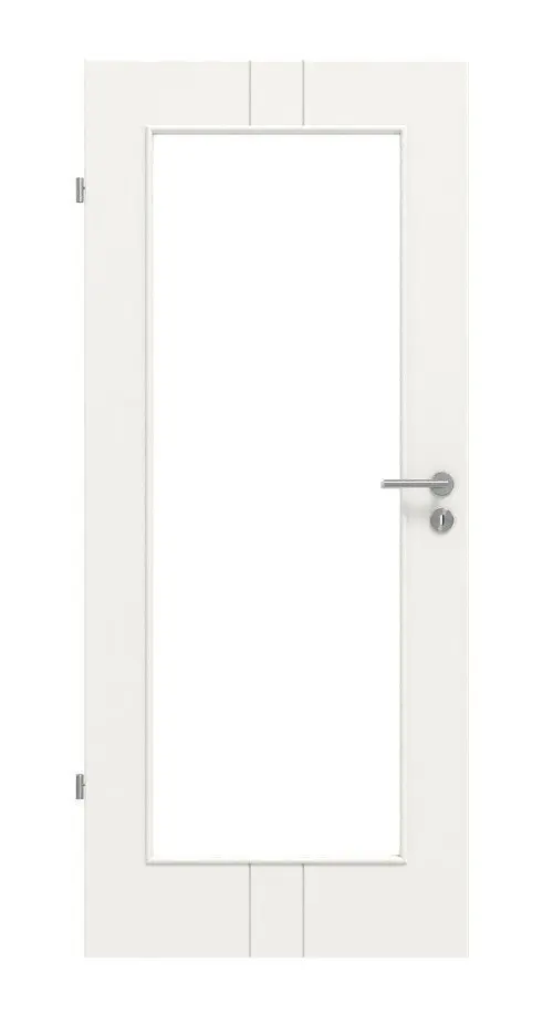 HÖRMANN drzwi wewnętrzne Groove 23 biały lakier DesignLine z przeszkleniem LA 8