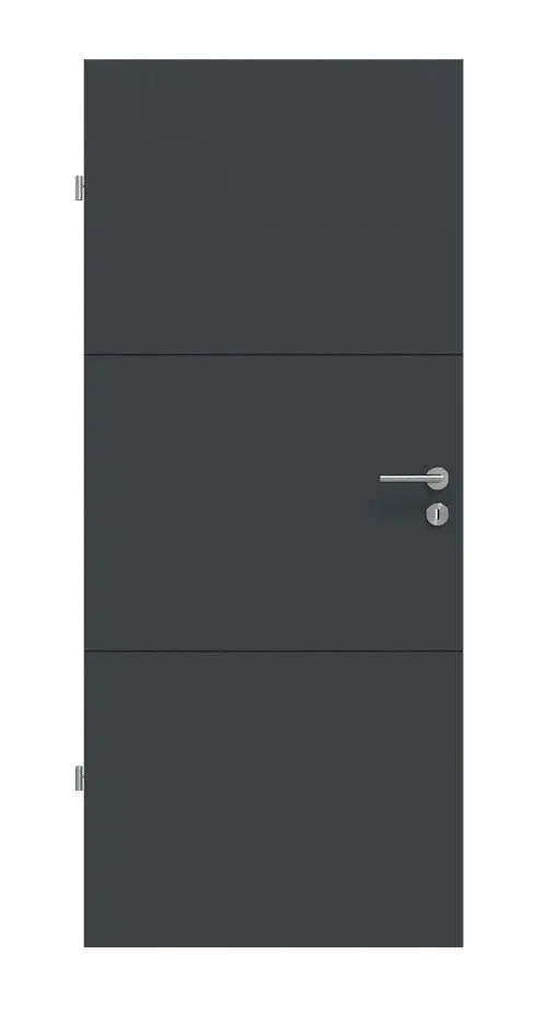 Widok frontowy modelu Signum 31 Basic lakier antracyt RAL 7016 drzwi wewnętrzne - Huga