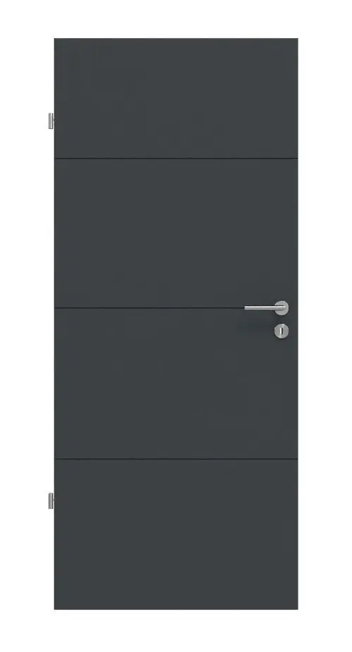 Widok frontowy Signum 34 Basic lakier antracyt RAL 7016 drzwi wewnętrzne - Huga