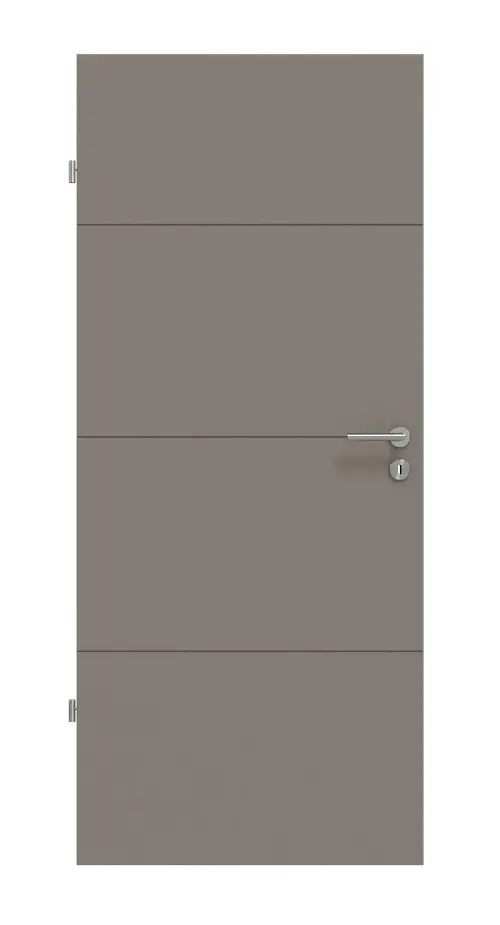 Widok frontowy modelu Signum 34 Basic lakier taupe (kolor ciemnoszaro-brązowy) RAL 7048 drzwi wewnętrzne - Huga