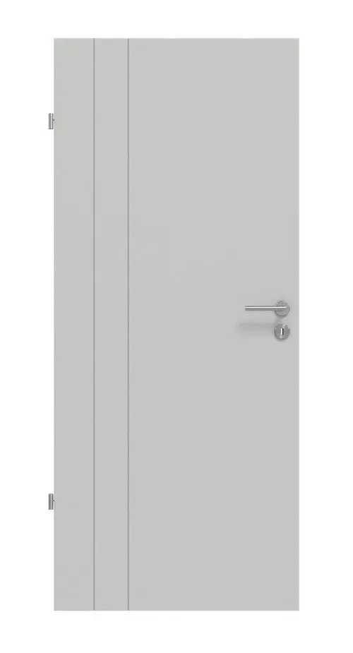 Widok frontowy Signum 39 Basic lakierowane szary RAL 7035 drzwi wewnętrzne - Huga