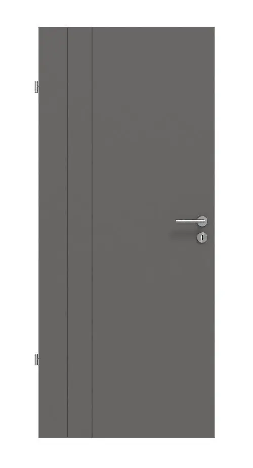 Widok frontowy Huga drzwi wewnętrzne Signum 39 Hygge szary RAL 7037 Lack Concept