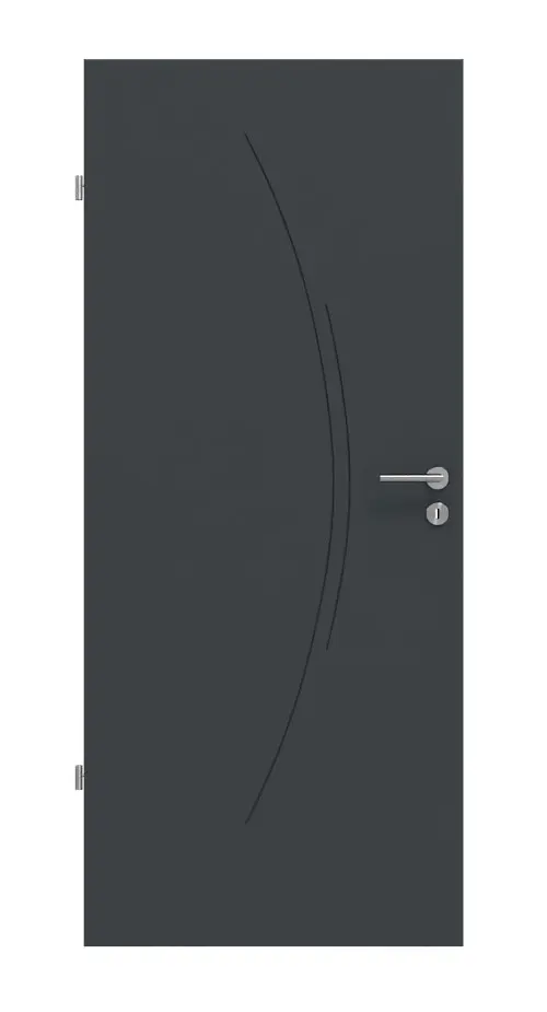 HÖRMANN drzwi wewnętrzne Groove 49 szary antracytowy RAL 7016 lakier DesignLine
