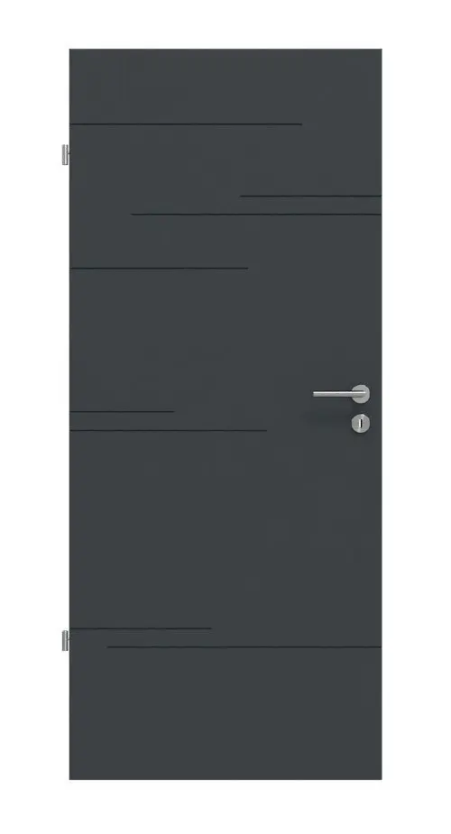 Widok frontowy Signum 50 Basic lakierowane antracyt RAL 7016 drzwi wewnętrzne - Huga