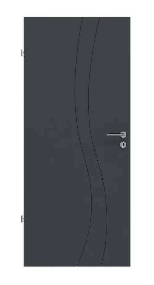 HÖRMANN drzwi wewnętrzne Groove 51 szary antracytowy RAL 7016 Lakier DesignLine