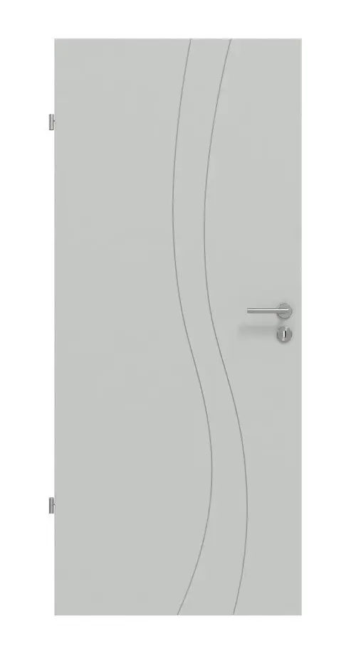 Widok frontowy Signum 51 Basic lakier szary RAL 7035 drzwi wewnętrzne - Huga