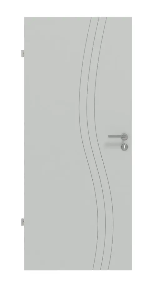 HÖRMANN Drzwi wewnętrzne Groove 53 szare RAL 7035 lakier DesignLine