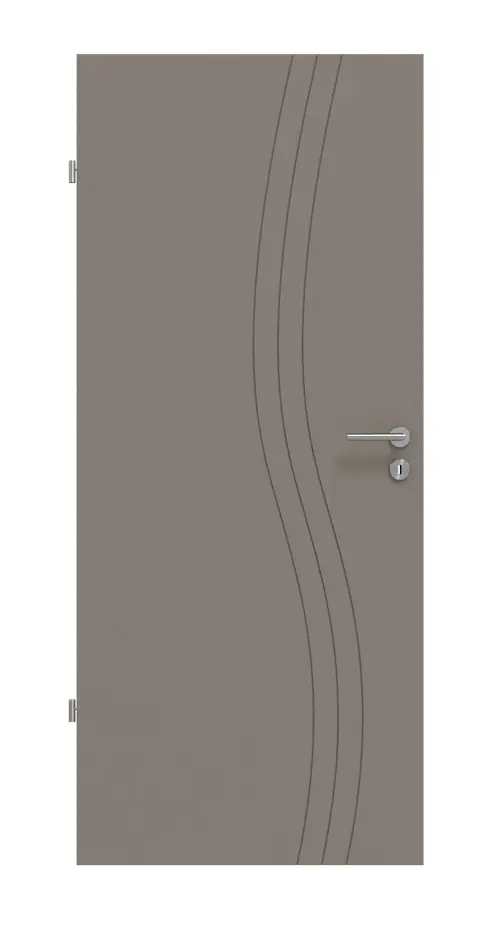 HÖRMANN drzwi wewnętrzne Groove 53 taupe RAL 7048 lakier DesignLine