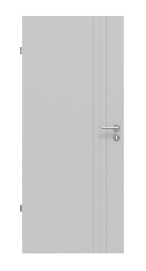 Widok frontowy Signum 85 Basic lakierowane szary RAL 7035 drzwi wewnętrzne - Huga