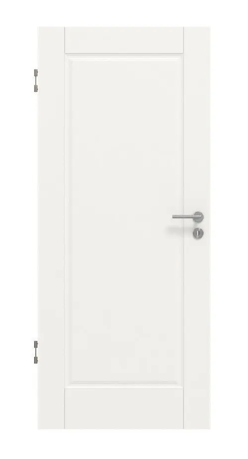 Front view of LEBO interior door Country 10 White lacquer