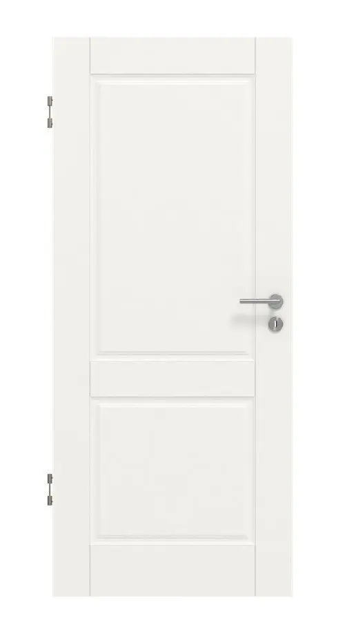 Front view of LEBO interior door Country 20 White lacquer