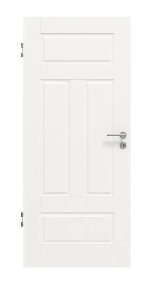 Front view of LEBO interior door Country 41 White lacquer