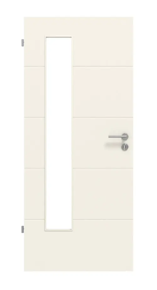 LEBO TGL drzwi wewnętrzne Light 15 biały lakier 9010 z przeszkleniem LA-24 po stronie zawiasów