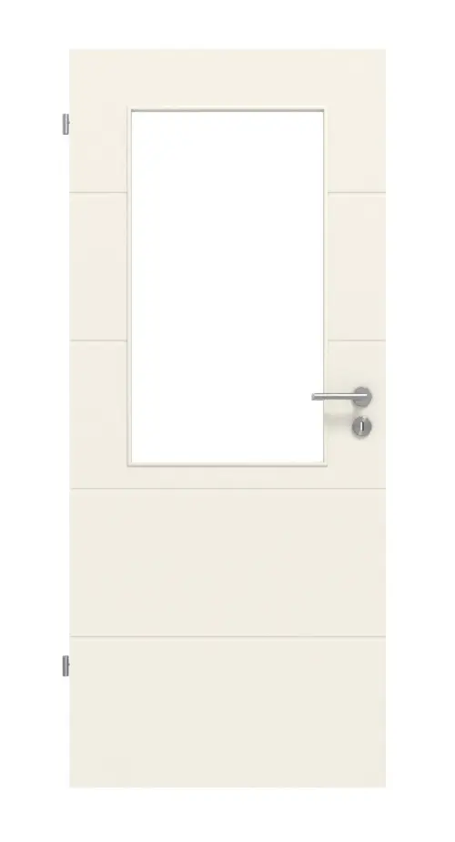 LEBO TGL drzwi wewnętrzne Light 15 biały lakier 9010 z przeszkleniem LA-7