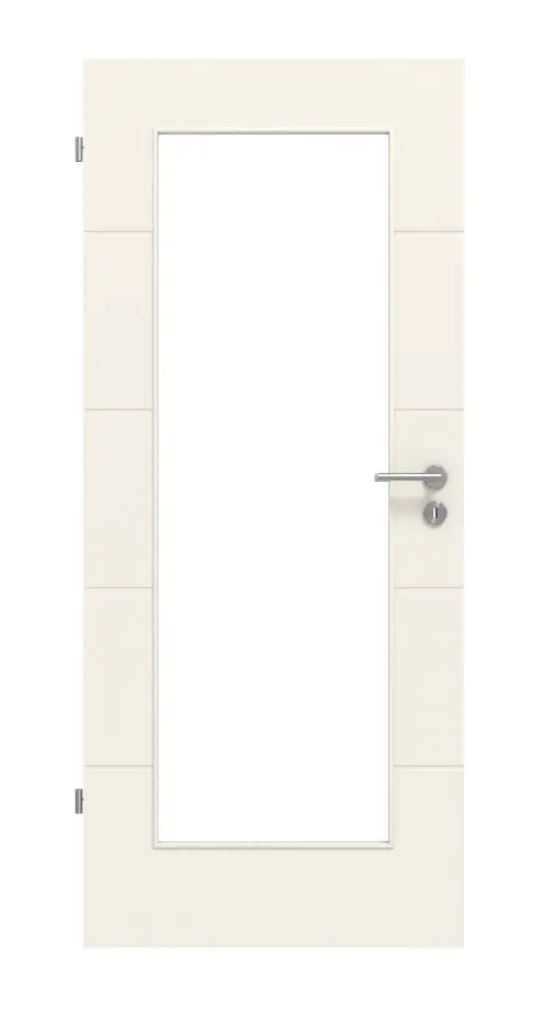 LEBO TGL drzwi wewnętrzne Light 15 biały lakier 9010 z przeszkleniem LA-8