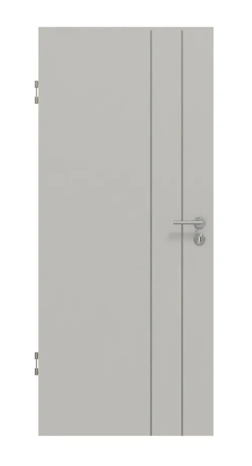 Widok frontowy - jasnoszary A402 PortaLit drzwi wewnętrzne Lineo Typ 3602 - Westag