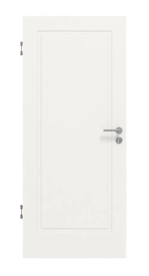 Widok frontowy Lacuna 1 klasyczny biały lakier drzwi wewnętrzne - Huga