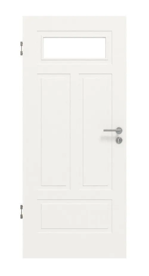 Widok frontowy drzwi wewnętrznych Montana 6 LA 1 ClassicLine biały lakier - Hörmann
