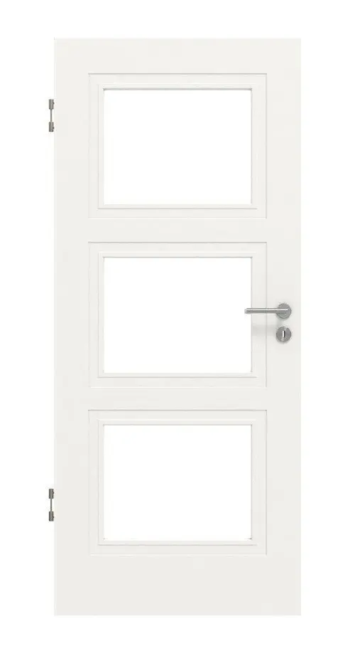 Widok frontowy drzwi wewnętrznych Montana 7 LA ClassicLine biały lakier - Hörmann