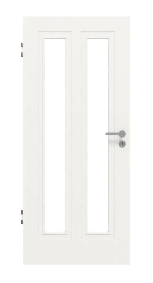 Widok frontowy drzwi wewnętrznych Montana 8 LA ClassicLine biały lakier - Hörmann