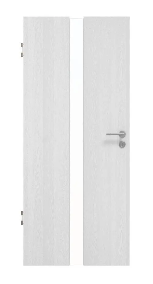Widok frontowy Smart 1 na środku Basic Durat dąb biały drzwi wewnętrzne - Huga