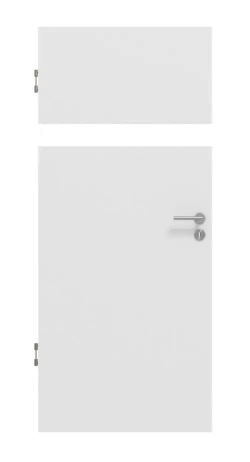 Widok frontowy Smart 1 wzdłuż Basic Durat biel baliowa drzwi wewnętrzne - Huga