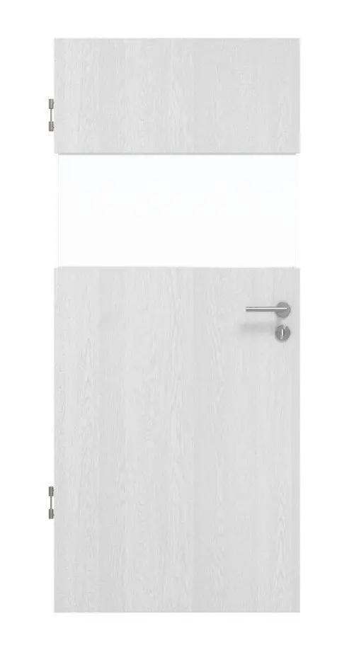 Widok frontowy Smart 2 wzdłuż Concept Durat dąb biały drzwi wewnętrzne - Huga