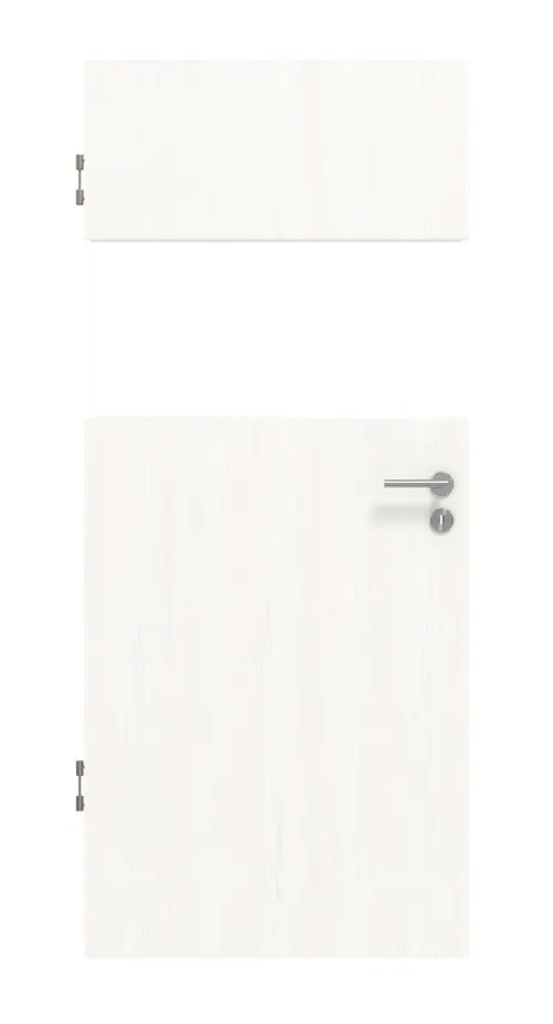 Widok frontowy Smart 2 wzdłuż Basic Durat biel pino drzwi wewnętrzne - Huga