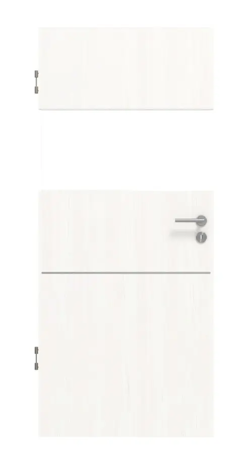 Widok frontowy marki Smart 2 wzdłuż Plain 79-7 Basic Durat biel pino drzwi wewnętrzne - Huga