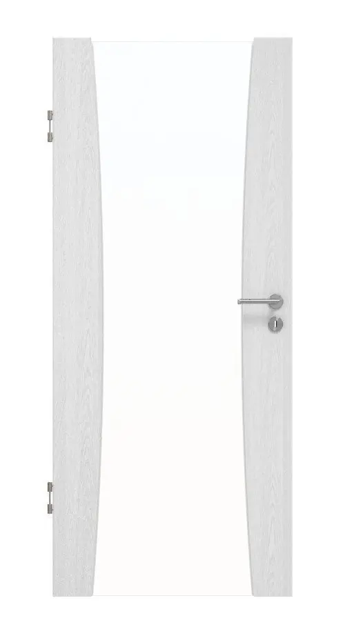Widok frontowy marki HUGA drzwi wewnętrzne Sueno 2 dąb biały Durat Concept