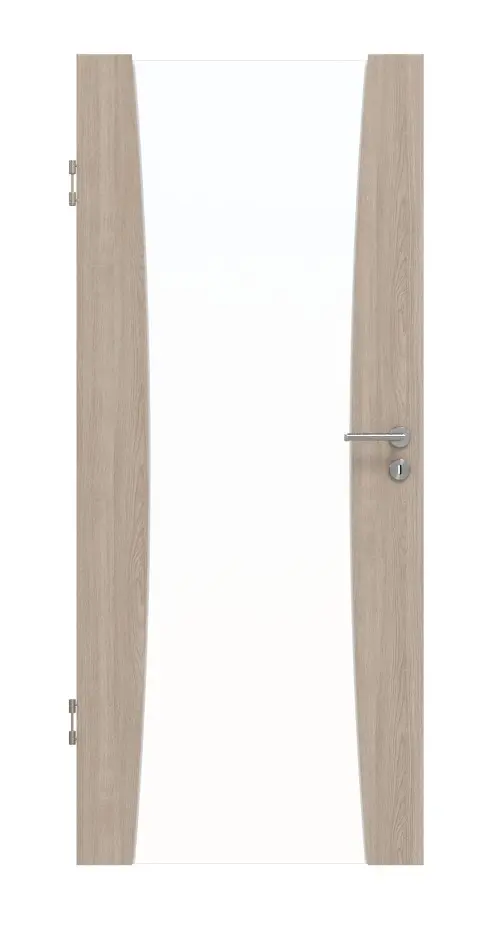 Widok frontowy drzwi wewnętrznych Sueno 2 Basic Durat dąb szary - Huga