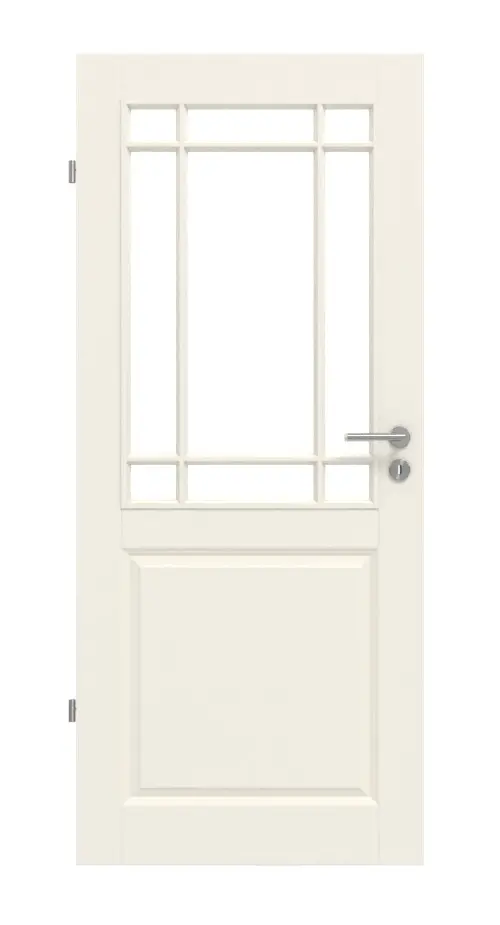 KILSGAARD drzwi wewnętrzne Typ 20 biały lakier z ramą szprosową SF-9