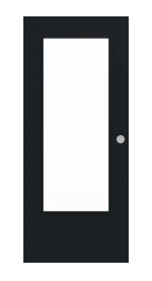 WESTAG drzwi przesuwne do pomieszczeń mokrych Grafit A 14 GetaLit HPL z przeszkleniem LA-DIN