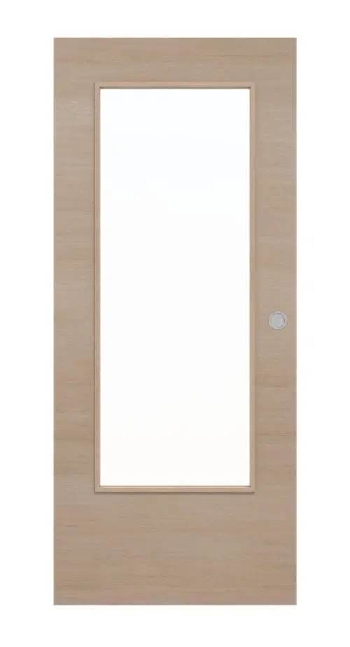 WESTAG Drzwi przesuwne do pomieszczeń wilgotnych Pinia Jasna Krzyżowa PiC 11 GetaLit HPL z przeszkleniem LA-DIN