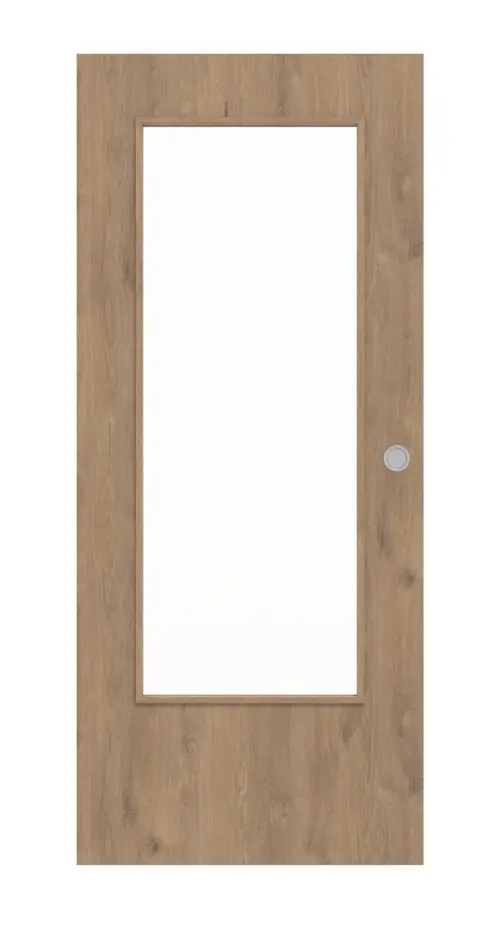 WESTAG drzwi przesuwne do pomieszczeń mokrych dąb Adria Ei 767 PortaLit CPL z przeszkleniem LA-DIN