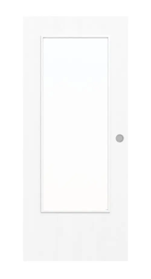 WESTAG drzwi przesuwne do pomieszczeń mokrych Jesion biały ESR 222 PortaLit CPL z przeszkleniem LA-DIN