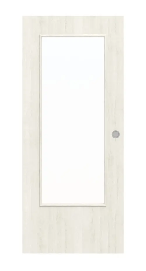 WESTAG drzwi przesuwne do pomieszczeń mokrych sosna biała Pi 230 PortaLit CPL z przeszkleniem LA-DIN
