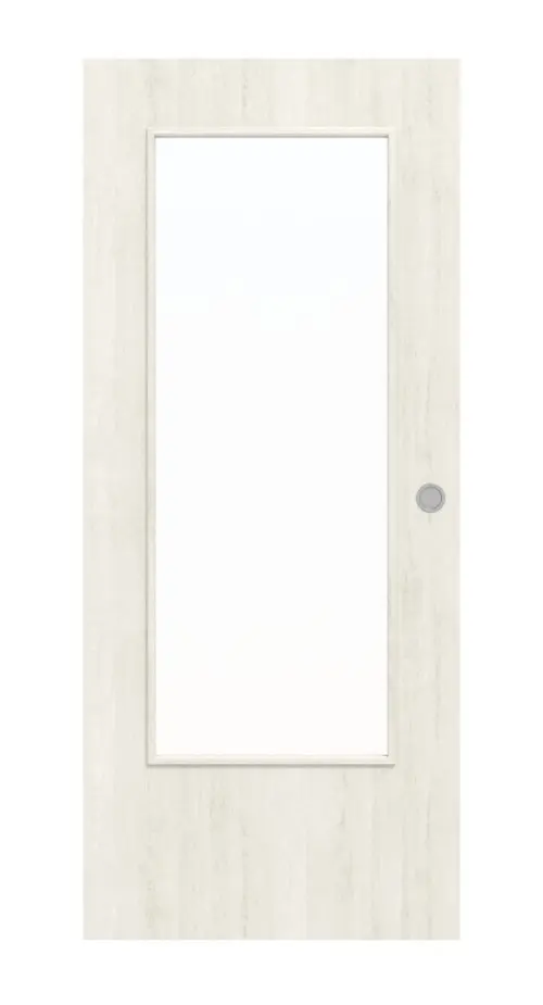 WESTAG drzwi przesuwne do pomieszczeń mokrych sosna biała Pi 230 GetaLit HPL z przeszkleniem LA-DIN