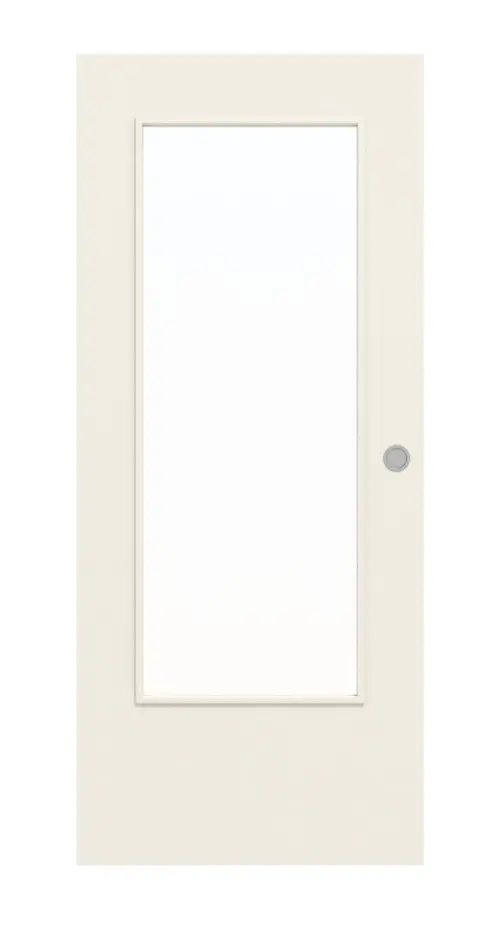 WESTAG drzwi przesuwne do pomieszczeń wilgotnych Klasyczna Biel A 223 RAL 9010 PortaLit CPL z przeszkleniem LA-DIN