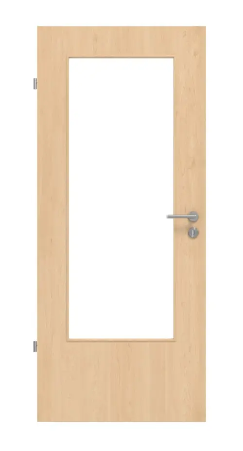 JELD-WEN drzwi do pomieszczeń mokrych Crest Maple HPL-Urban z przeszkleniem LÖ-23